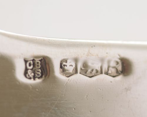 Pretty Pair of Solid Silver Grape Scissors - Sheffield 1959