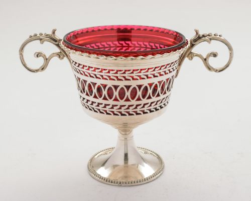 Pretty Edwardian Silver Plated Sugar Bowl - circa 1905