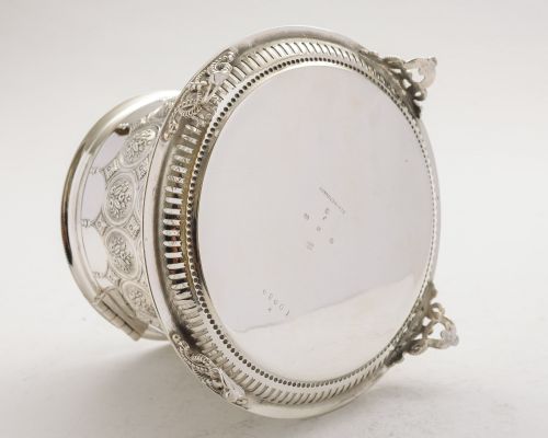 Superb Victorian Elkington Biscuit Box - 1887