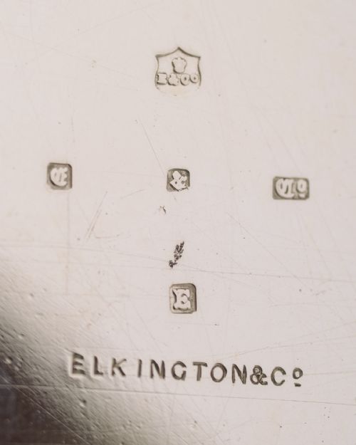 Superb Victorian Elkington Biscuit Box - 1887