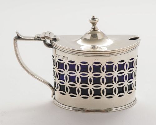 Nice Edwardian Silver Mustard Pot - Chester 1902