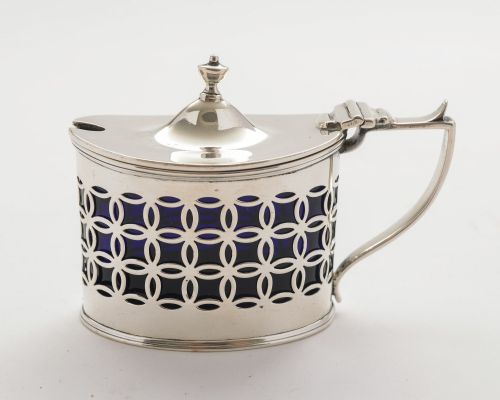 Nice Edwardian Silver Mustard Pot - Chester 1902
