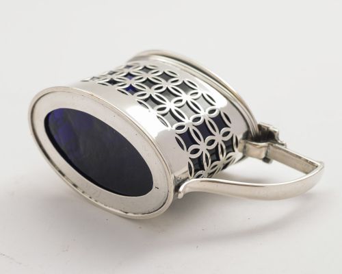 Nice Edwardian Silver Mustard Pot - Chester 1902