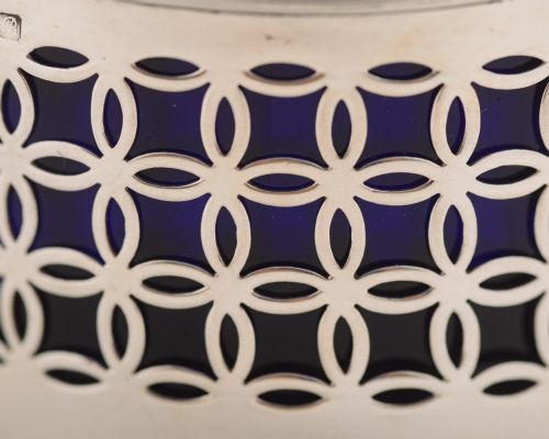 Nice Edwardian Silver Mustard Pot - Chester 1902