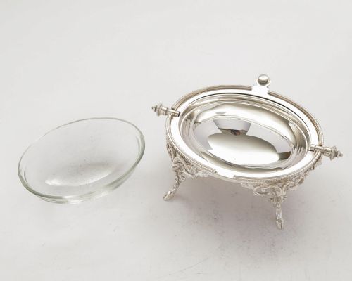 Gorgeous Victorian Roll Over Butter Dish - circa 1890