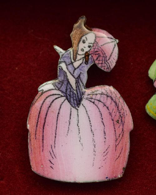 Rare set of Enamelled Menu Holders - circa 1930