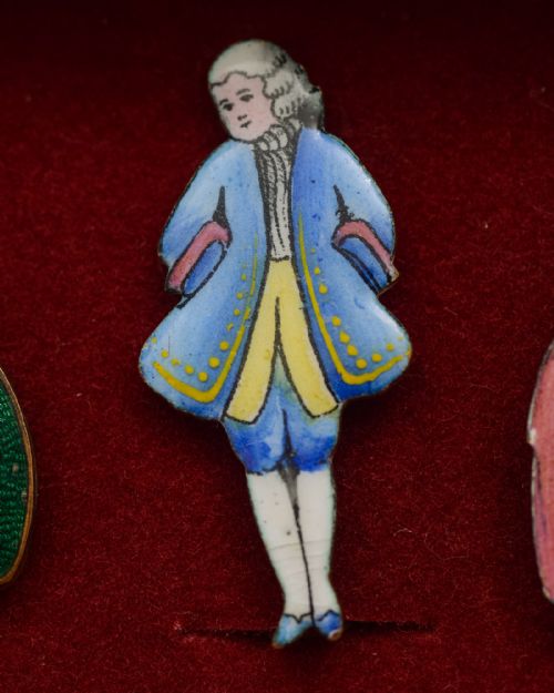 Rare set of Enamelled Menu Holders - circa 1930