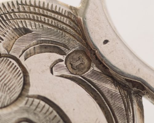 Fabulous Dutch Silver Serving Tongs - 1870