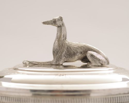 Gorgeous Victorian Glass and silver plated Biscuit Box- circa 1880