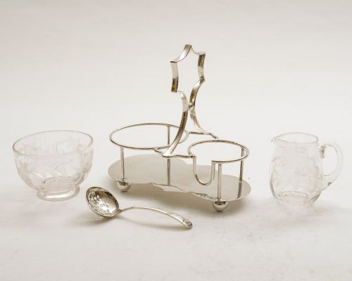 Pretty Edwardian Cream & Sugar - circa 1905