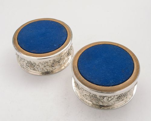 Lovely Pair Edwardian Silver Plated Coasters - circa 1905
