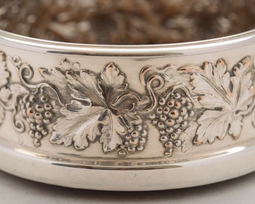 Lovely Pair Edwardian Silver Plated Coasters - circa 1905