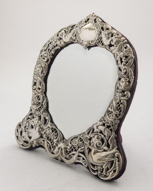 Stunning Victorian Silver Mirror - London 1897