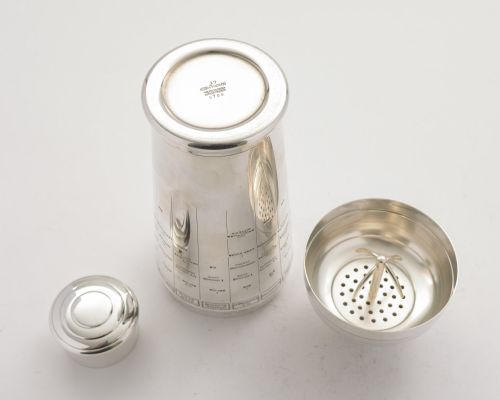 Rare Recipe Art Deco Cocktail Shaker - circa 1930