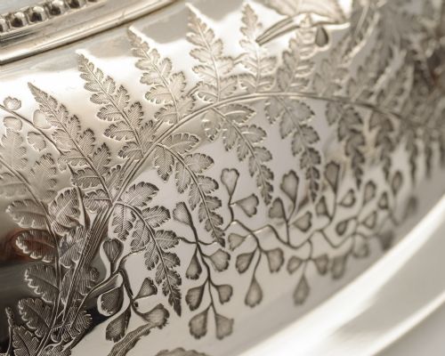 Lovely Pair Victorian Silver Plated Entree' Dishes - circa 1890