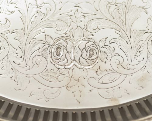 Gorgeous Victorian Silver Plated Salver/Tray - circa 1880
