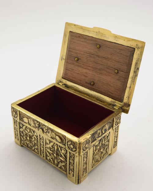Lovely Victorian Brass Jewellery Box - circa 1890