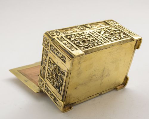 Lovely Victorian Brass Jewellery Box - circa 1890