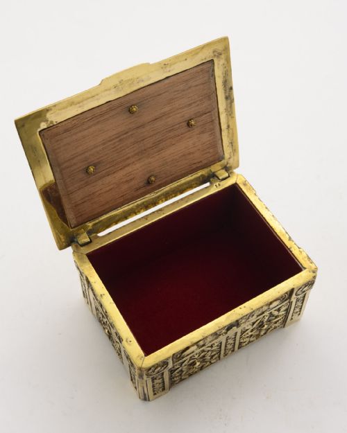 Lovely Victorian Brass Jewellery Box - circa 1890