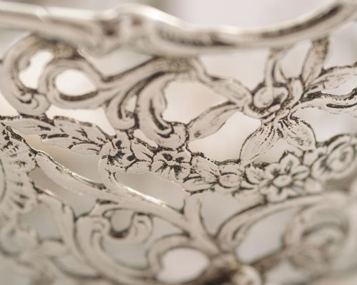 Pretty Edwardian Small Silver Basket - London 1902