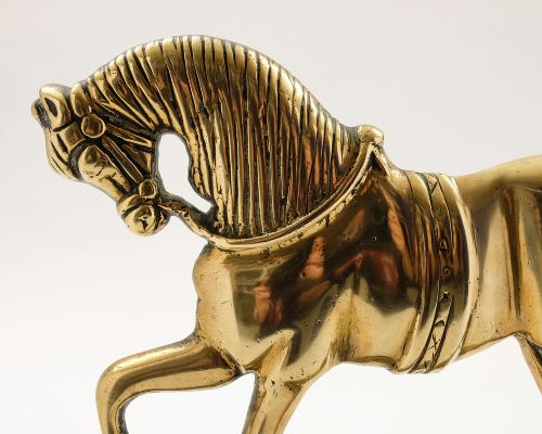 Gorgeous Victorian Brass Door Stop - circa 1880