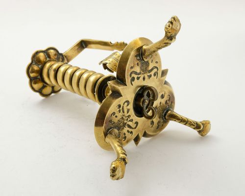 Unusual Victorian Arts & Crafts Brass Chamber Stick - circa 1890