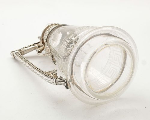 Stunning Victorian Silver Plated/Glass Claret Jug - Circa 1880