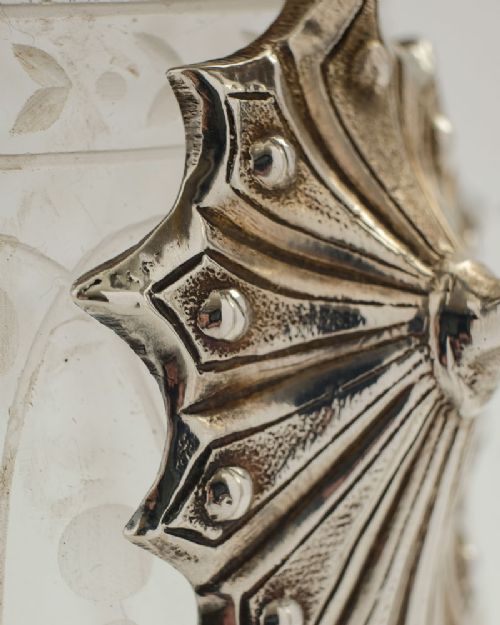 Stunning Victorian Silver Plated/Glass Claret Jug - Circa 1880