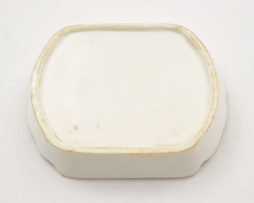 Unusual Small White Star China Dish - circa 1900