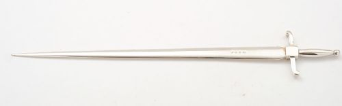 Nice Victorian Silver Plated 'Sword' Paperknife - circa 1890