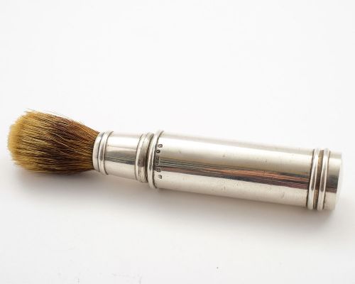 Nice Scottish Silver Shaving Brush - Glasgow 1855