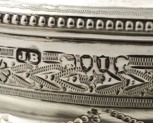 Fabulous Victorian Silver Butter Dish - London 1884
