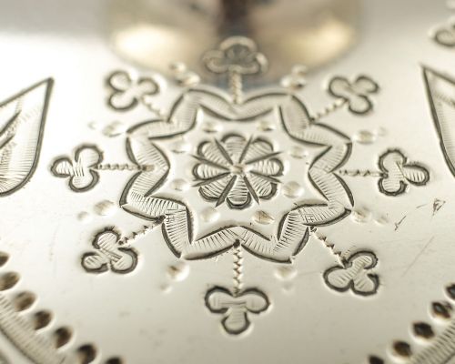 Fabulous Victorian Silver Butter Dish - London 1884