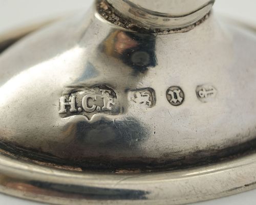 Lovely Pair Victorian Silver Menu Holders - Birmingham 1888