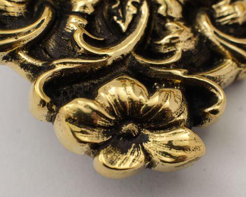 Stunning Pair Victorian Art Nouveau Door Handles - circa 1890