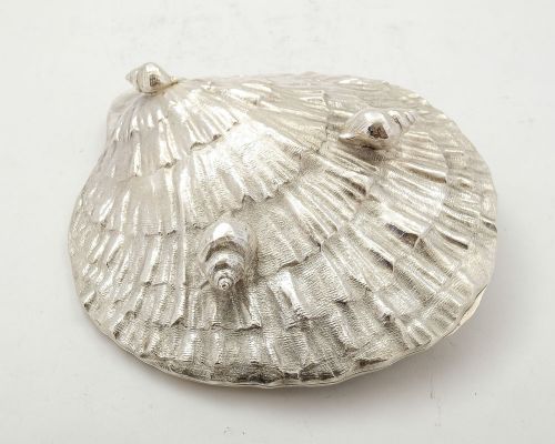 Unusual Victorian Silver Plated Oyster Serving Dish - circa 1870