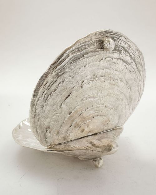 Unusual Victorian Silver Plated Oyster Serving Dish - circa 1870