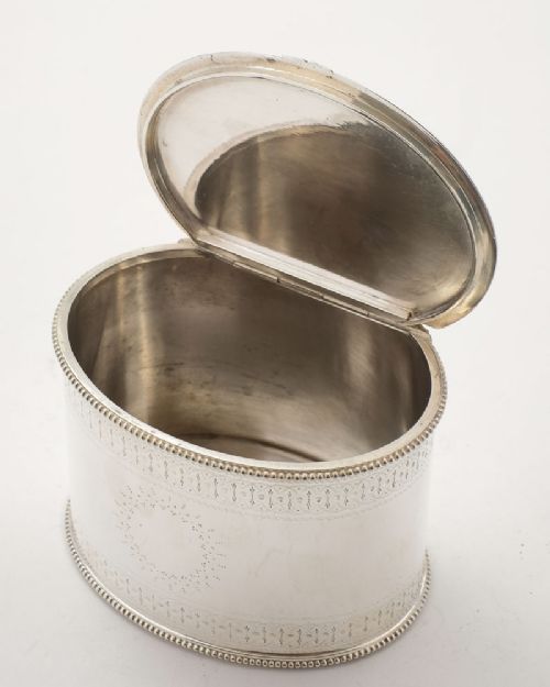 Wonderful Victorian Elkington Silver Plated Tea Caddy - 1869