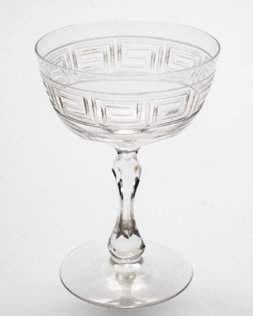 Nice set of 9 Victorian Champagne Glasses - circa 1890