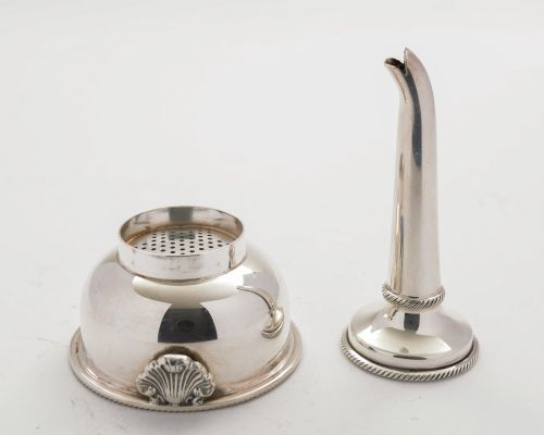 Nice Edwardian Silver Plated Wine Funnel - circa 1905