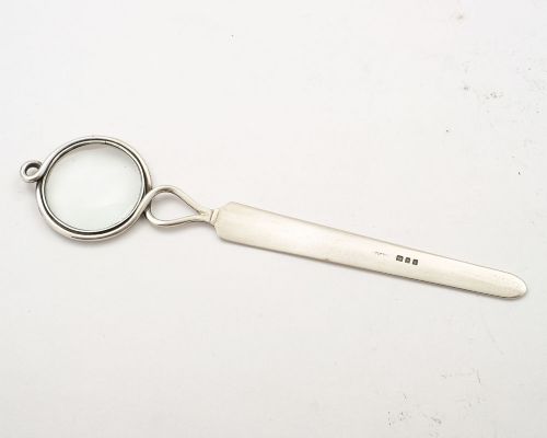 Lovely Silver Magnifying Glass/Letter Opener - London 1920