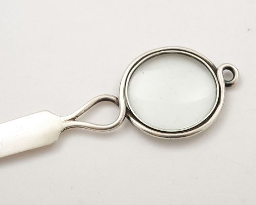 Lovely Silver Magnifying Glass/Letter Opener - London 1920