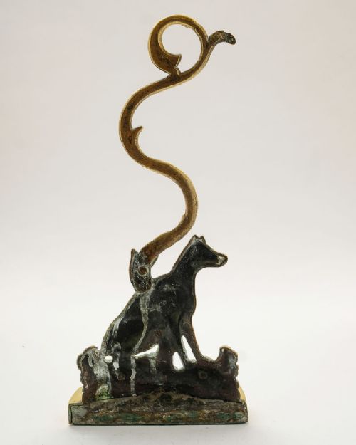 Fabulous Victorian Brass Door Stop/Porter - circa 1870