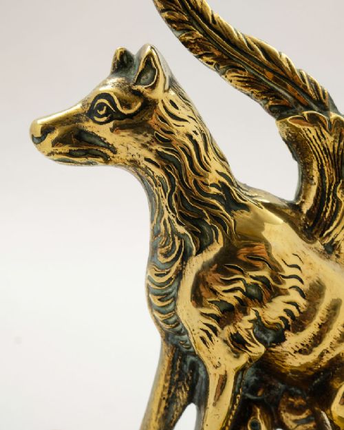 Fabulous Victorian Brass Door Stop/Porter - circa 1870