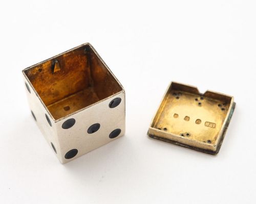 Rare Scottish Silver 'Dice Inspired' Sander - Edinburgh 1899