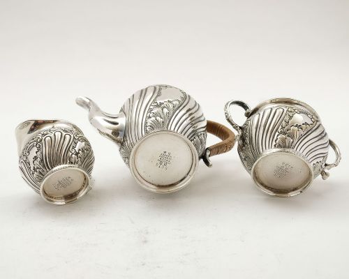 Lovely Victorian Silver Plated Batchelors Tea Set - circa 1890