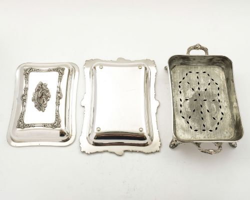Gorgeous Grand Victorian Silver Plated Serving Dish - circa 1840