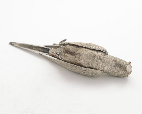 Unusual Silver Plated Budgerigar - circa 1930
