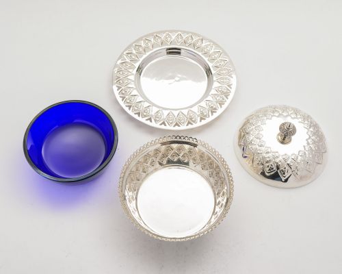 Gorgeous Victorian Silver Plated Butter Dish - circa 1890