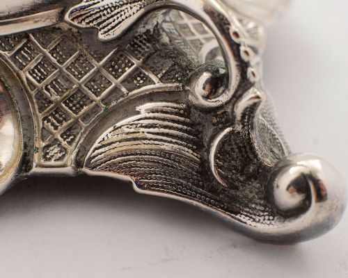 Elegant Pair Large Silver Plated Polish Candlesticks - circa 1880